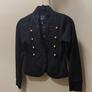 GAP Black Jacket with Metallic Buttons